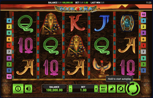 Book of Ra Slot Screenshot